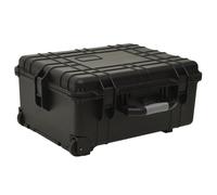 vidaXL Caja de Herramientas con Ruedas Caja de Bricolaje con Espuma Extraíble Dimensiones 56 x 35 x 23 cm, 58 x 45 x 27 cm