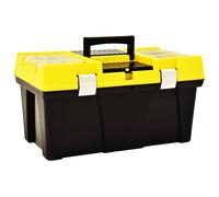 vidaXL Caja de herramientas de plástico amarillo 595x337x316 mm