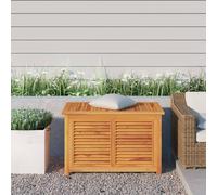 vidaXL Caja de jardín con bolsa, 90x50x58 cm, madera maciza de teca - Cofre de jardín - Cofres de jardín - Caja de jardín - Caja de almacenamiento