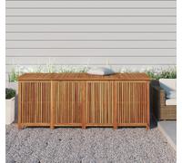 vidaXL Caja de jardín de 200x80x75 cm, madera maciza de acacia - Cofre de jardín - Cofres de jardín - Cofre para exteriores - Caja de almacenamiento para jardín