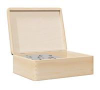 vidaXL Caja de madera con tapa madera maciza de pino 40x30x13 cm