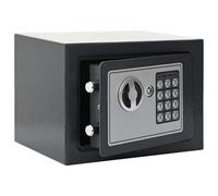 vidaXL Caja fuerte digital Gris oscuro 23 x 17 x 17 cm Acero