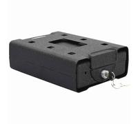 vidaXL Caja Fuerte para Auto con cerradura Negro 22 x 16 x 7 cm Acero