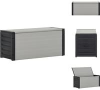 vidaXL Caja para contenedores de basura, color gris, 85x34x40 cm - Contenedores de basura y cubos de basura