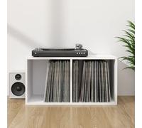 vidaXL Caja para discos de vinilo madera contrachapada 71x34x36 cm