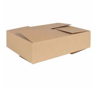 vidaXL Caja Plegable 50 uds. Natural 40 x 30 x 10 cm Cartón