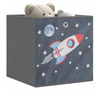 vidaXL Cajas almacenaje plegables 10 uds no tejida gris 32x32x32 cm