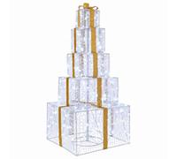 vidaXL Cajas apilables con LED 250 LED