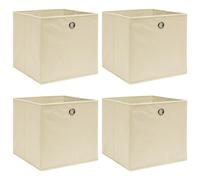 vidaXL Cajas de almacenaje 4 uds tela color rema 32x32x32 cm