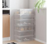 vidaXL Cajas de almacenaje apilables 6 uds plástico 10 L