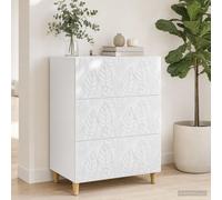 vidaXL Cajonera Blanco 66 x 34,5 x 90 cm Madera de ingeniería