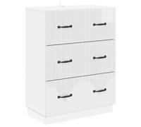 vidaXL Cajonera Brillante 66 x 34,5 x 87 cm Madera de Ingeniería
