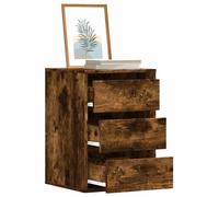 vidaXL Cajonera de esquina madera ingeniería roble ahumado 40x41x58 cm