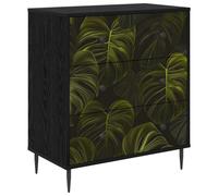 vidaXL Cajonera ELBURG estampado de hojas de palma 66 x 36,5 x 76 cm