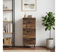 vidaXL Cajonera Madera envejecida 33 x 34,5 x 89,5 cm
