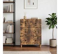 vidaXL Cajonera Roble Ahumado 66 x 34,5 x 90 cm Madera de Ingeniería