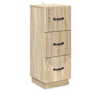 vidaXL Cajonera Roble Sonoma 33 x 34,5 x 87 cm Madera de Ingeniería