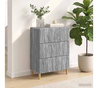 vidaXL Cajonera Sonoma gris 66 x 34,5 x 90 cm Madera de ingeniería