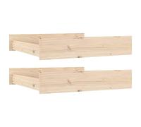 vidaXL Cajones de Cama 2 Unidades Madera Maciza de Pino