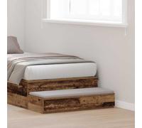 vidaXL Cajones de cama Madera vieja 80 x 36,5 x 16,5 cm