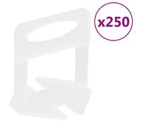 vidaXL Calzos para nivelación de azulejos 250 unidades 2 mm