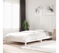 vidaXL Cama apilable de madera pino maciza blanco 90x190 cm
