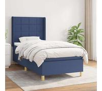 vidaXL Somier de láminas con 42 listones de 7 regiones 90x200 cm Azul 100 x 200 cm