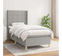 vidaXL Somier de láminas con 28 listones de 7 regiones 70x200 cm Gris 90 x 200 cm
