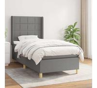 vidaXL Somier de láminas con 28 listones de 7 regiones 80x200 cm Gris 90 x 200 cm