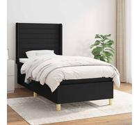 vidaXL Somier de láminas cabeza y pie ajustables 13 listones 70x200 cm Negro