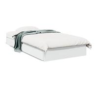 vidaXL Cama con cajones madera de ingeniería blanca 90x200 cm