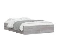 vidaXL Pañuelo de luz Cajones Gris Sonoma 120x190 cm Madera Multicapa