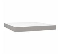 vidaXL Cama con dosel 2 cajones madera maciza pino 180x200 cm Gris 160 x 200 cm