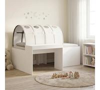 vidaXL Cama con Túnel 4 pcs 133,6 x 203,2 x 75,1 cm Multicolor Blanco