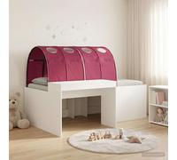 vidaXL Cama con Túnel 3 uds. Roble Artisian y Rojo