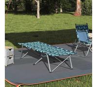 vidaXL Cama de Camping Plegable Hoja Bosque 194 x 62,5 x 42,5 cm