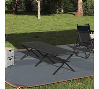 vidaXL Cama de Camping Plegable Negro 193 x 69 x 45 cm Tela Oxford