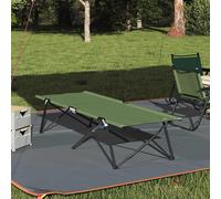 vidaXL Cama de Camping Plegable Verde 206 x 76 x 74 cm Oxford y acero