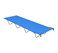 vidaXL Cama de camping plegable Viaje – Tumbona/hamaca Tela Oxford y acero Azul 180x60x19 cm