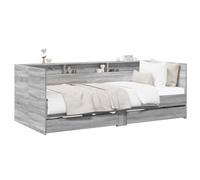 vidaXL Cama de día con cajón Sonoma gris Madera de ingeniería