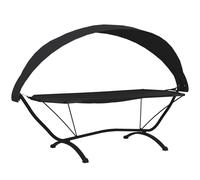 vidaXL: Cama de exterior para relajación con toldo, color , fabricada en acero y tela Oxford