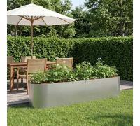 vidaXL Cama de Jardín Elevada Acero Galvanizado 200 x 40 x 40 cm