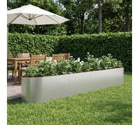 vidaXL Cama de Jardín Elevada Acero Galvanizado 380 x 40 x 40 cm Acero