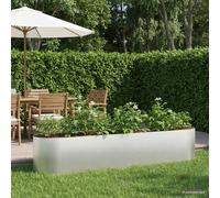 vidaXL Cama de Jardín Elevada Acero inoxidable 200 x 40 x 40 cm