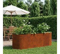 vidaXL Cama de Jardín Elevada Acero oxidado 120 x 40 x 40 cm