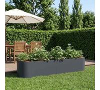 vidaXL Cama de Jardín Elevada Gris antracita 200 x 40 x 40 cm