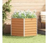 vidaXL Cama de Jardín Elevada Marrón Claro 129 x 129 x 77 cm