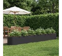 vidaXL Cama de Jardín Elevada Negro 360 x 40 x 40 cm