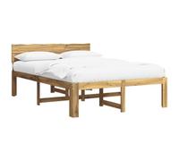 vidaXL Cama Doble con cabecero Rostock Blanco 135 x 190 cm