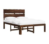 vidaXL Cama Doble con cabecero Rostock Marrón Oscuro 120 x 190 cm